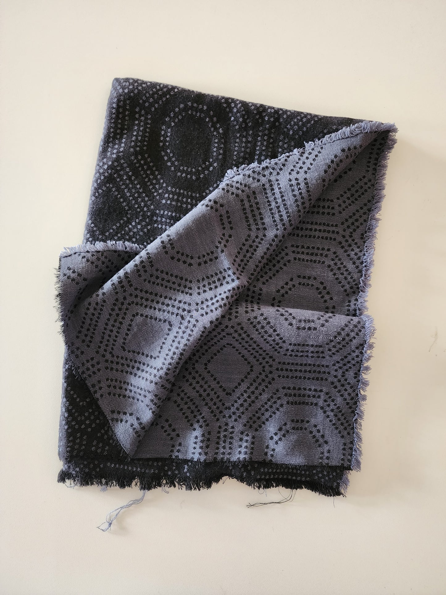 Black/Grey Reversible Cotton Fabric