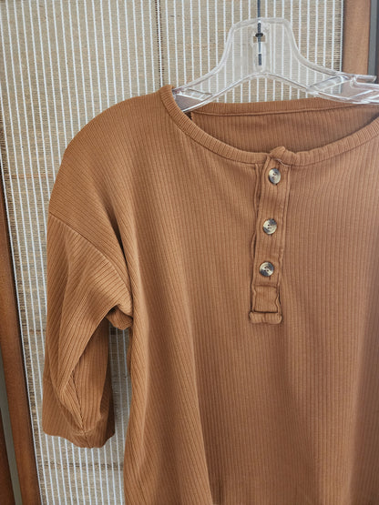 Cotton Knit 3/4 Sleeve Aster