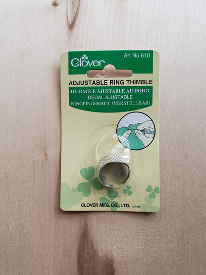 Clover Adjustable Ring Thimble