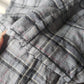 Long Sleeve Grey Plaid Photinia Tunic (Hand Sewn + Zero Waste)